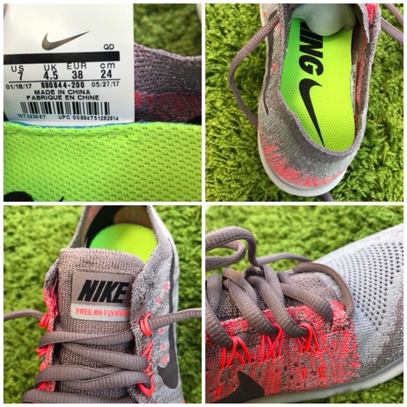 NWT Nike Free Rn Flyknit 2017 Port Wine WMNS - Picture 7 of 7